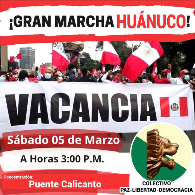 They call marches in various parts of the country in favor of the vacancy for this March 5