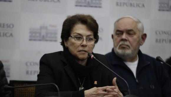 Gladys Echaíz se pronunció sobre la renuncia de Aníbal Torres a la PCM. Foto: Renzo Salazar/El Comercio