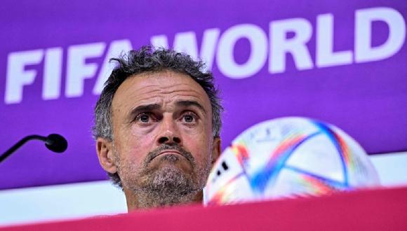 Luis Enrique lamentó la eliminación del Mundial. (Foto: Javier Soriano / AFP)