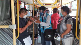 ATU: Casi 500 pasajeros fueron bajados del Metropolitano por no usar protector facial