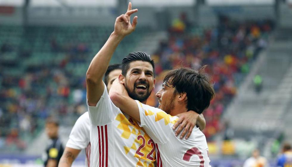 España venció 3-1 a Bosnia con dos golazos de Nolito en amistoso previo a la Eurocopa 2016. (Reuters)