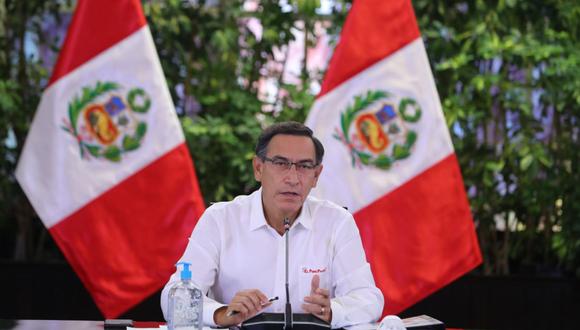 El presidente, Martín Vizcarra se refirió a los sectores productivos. (Foto: Andina)