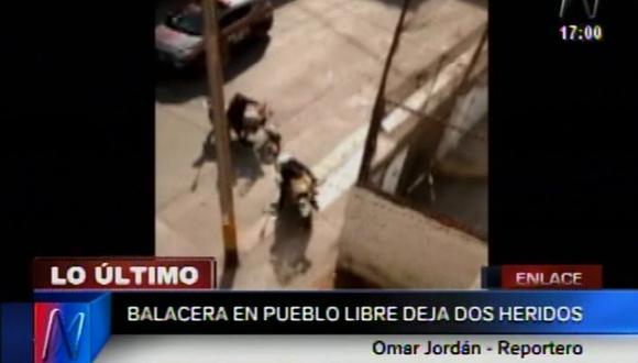 Pueblo Libre: Dos heridos dejó una balacera cerca a un grifo. (Canal N)