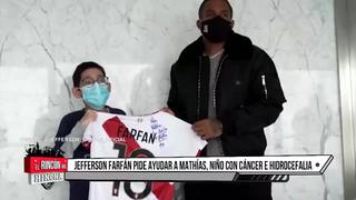 Jefferson Farfán cumple sueño a niño que padece de cáncer e hidrocefalia