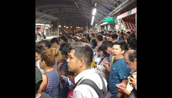 La Línea 1 del Metro de Lima, mediante un comunicado, informó que el servicio presenta demoras y que están trabajando para normalizar la circulación. (Foto: Eduardo Castañeda/ GEC)