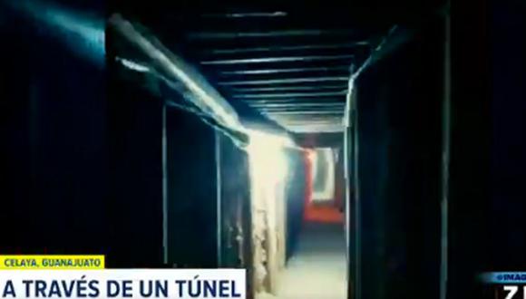 El túnel hallado en Celaya fue comparado en redes sociales como el de la serie "La casa de papel". (Foto: Twitter)