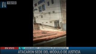 Vándalos atacan con explosivos sede del Poder Judicial en Andahuaylas, Apurímac