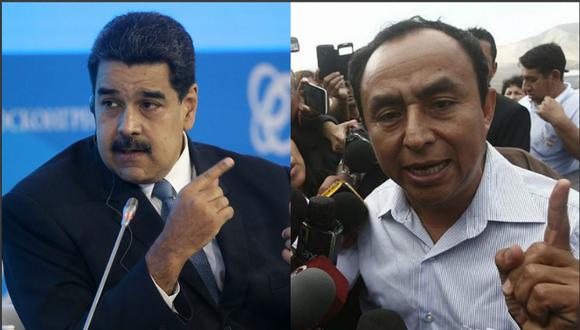 Gregorio Santos nunca ha tenido palabras que condenen el Gobierno de Nicolás Maduro. (Getty Images y Perú21)