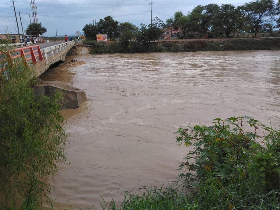 Incremento del río La Leche pone en peligro los distritos de Íllimo y Pacora (Fotos: Chiclayo Informa)