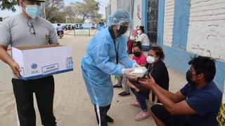 Piura: Policías entregan alimentos y kits de protección a familiares de pacientes COVID-19