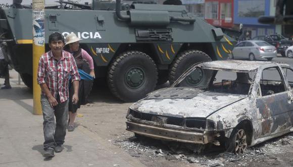 El último jueves en Huaycán se desató un enfrenamiento entre los habitantes y la Policía Nacional. (Atoq Ramón)