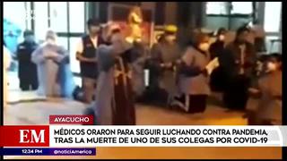 Ayacucho: médicos despiden entre oraciones a colega que falleció de COVID-19