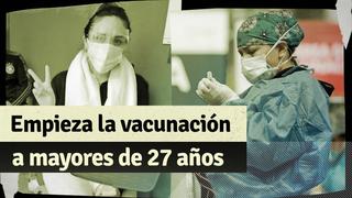 Coronavirus: desde este 10 de septiembre serán vacunados los mayores de 27 años