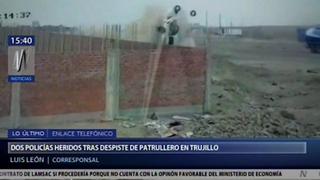 Policías quedaron graves tras impactante despiste y volcadura de patrullero en Trujillo