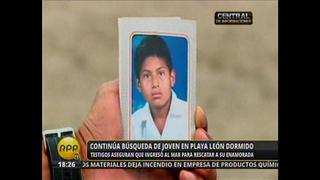 Policía aún no halla el cuerpo de joven que se ahogó en playa León Dormido