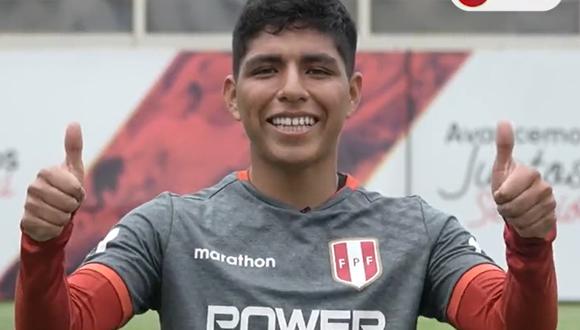 Piero Quispe debutó con Perú en el amistoso ante Bolivia del año pasado (Foto: FPF Play) .