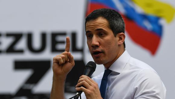 Juan Guaidó se mostró confiado en que la comunidad internacional no reconozca el resultado de las elecciones legislativas. (Federico PARRA / AFP).