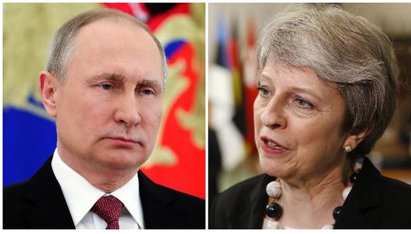 Kremlin señala que Vladimir Putin mantiene la calma y serenidad tras las acusaciones de la primera ministra británica, Theresa May (AP/Reuters).
