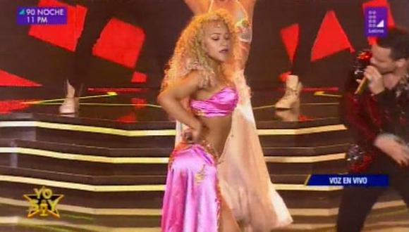 Así fue la presentación de la imitadora de Shakira en "Yo Soy". (Foto: Captura de video)
