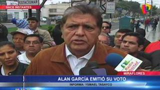 Alan García: "Mi obligación es apoyar con todo a quien gane la segunda vuelta" [Video]