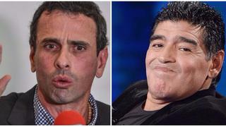 Henrique Capriles promete mostrarle a Diego Maradona cómo vive la gente en Venezuela con US$15 al mes