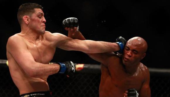 Aún se deconocen las sanciones que dará la UFC a Anderson Silva y Nick Díaz. (AFP)