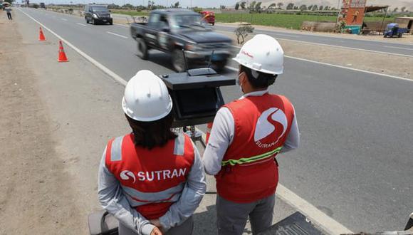 La Sutran realiza labores de fiscalización en los tramos de carretera nacionales./ Foto: Difusión