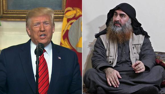 Donald Trump anunció la muerte de Al Bagdadi, cabeza del Estado Islámico. (Foto: AFP)