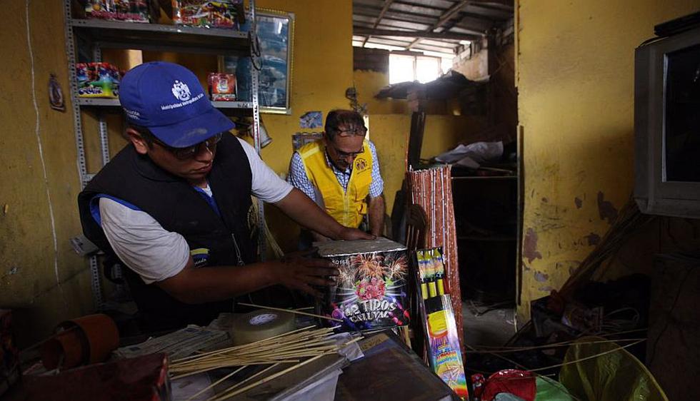 Municipalidad de Lima incautó más de 40 kilos de pólvora. (Difusión)