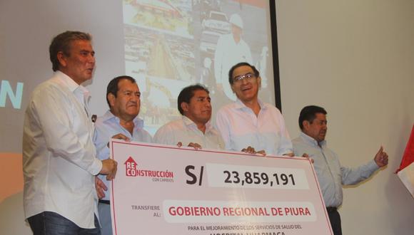 El presidente Martín Vizcarra estuvo en Piura este viernes.