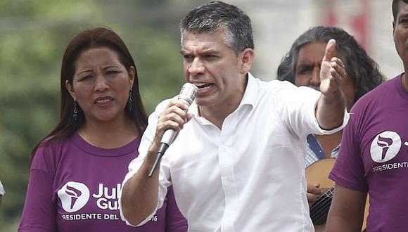 Julio Guzmán: &quot;Nosotros vamos a eliminar el título de primera dama&quot;. (Anthony Niño de Guzmán/Perú21)