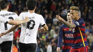 Neymar agredió a jugadores del Valencia tras derrota del Barcelona [Video]