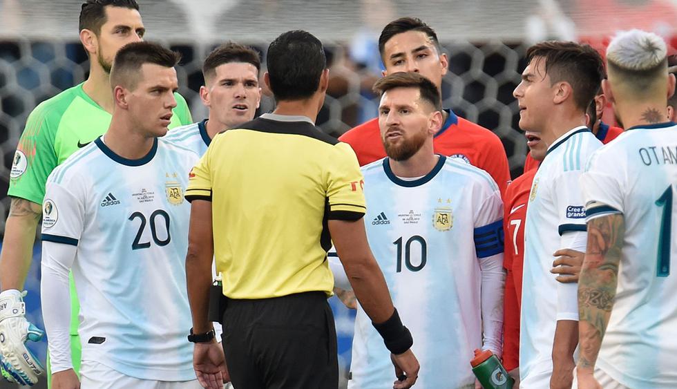 Lionel Messi y Gary Medel fueron expulsados durante el partido Argentina vs. Chile por el tercer lugar de la Copa América. (Foto: AFP)