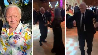 Anthony Hopkins deslumbra bailando salsa en fiesta de los Premios Oscar  