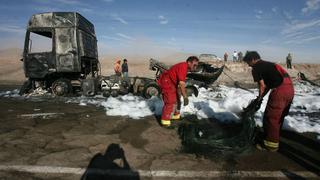 Arequipa: Choque de camión con cisterna de combustible deja un muerto
