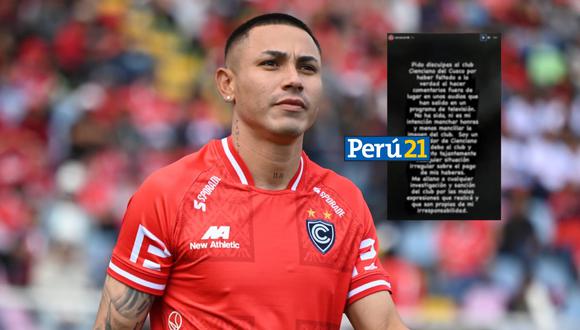 Jean Deza le pidió disculpas a su club, Cienciano, por grave acusación de ecasión de impuestos (Fotos: Instagram/ @clubcienciano y @jeandeza)