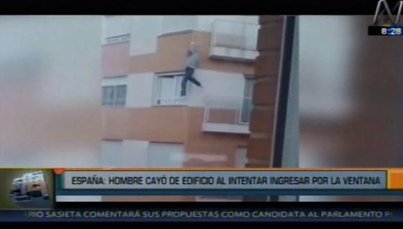Sujeto muere al caer de un edificio en España. (Captura)