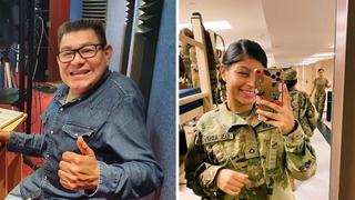 Dilbert Aguilar orgulloso de su hija por estar en las filas del ejército de EE.UU.