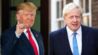 Donald Trump felicita a Boris Johnson y afirma que será un primer ministro "genial"