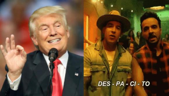 YouTube: Donald Trump 'cantó' 'Despacito' y se volvió viral (Composición/Getty Images)