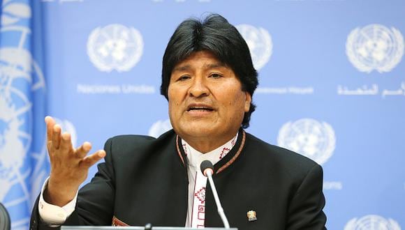 Evo Morales tuitea con constancia el hashtag #MarParaBolivia desde su cuenta de Twitter. (Getty Images)