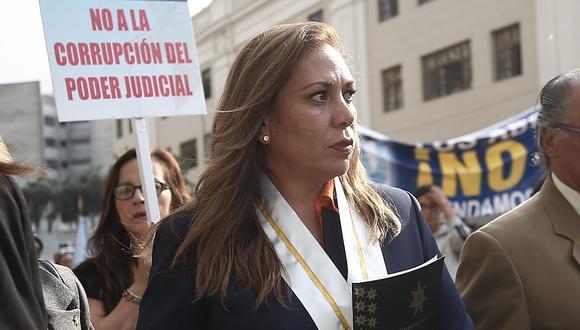 María Elena Portocarrero, decana del Colegio de Abogados de Lima, no descartó la posibilidad de remplazar a Salvador Heresi en el Ministerio de Justicia. (USI)