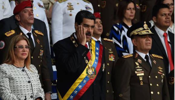 Mandatario venezolano en alerta tras detonación. (AFP)