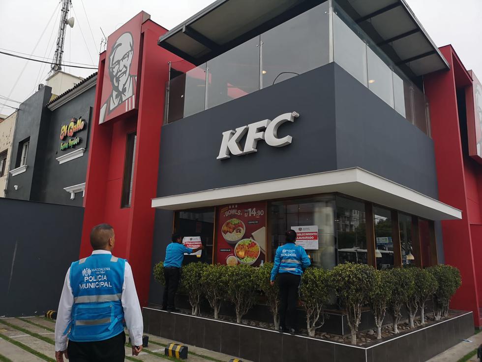 La Municipalidad de Magdalena del Mar clausuró uno de los locales de comida rápida de KFC por un presunto acto de discriminación. (Foto: Municipalidad Magdalena del Mar)