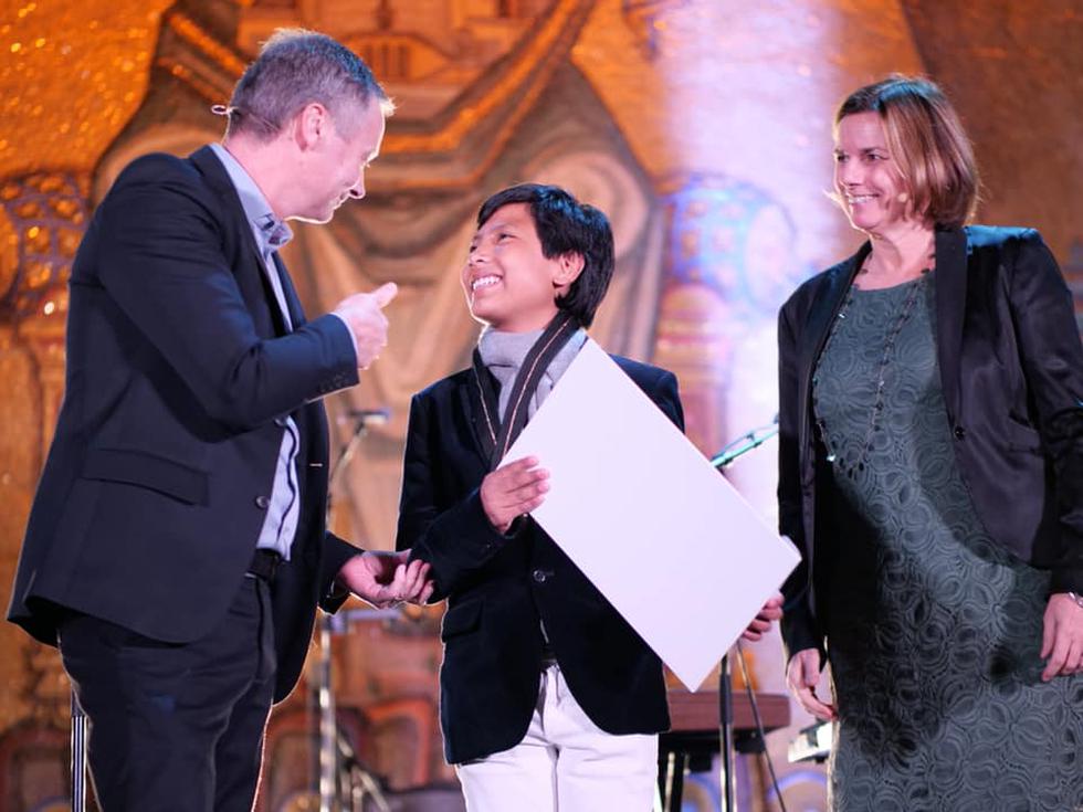 José Adolfo Quisocala Condori fue premiado en Estocolmo. (Children´s Climate Prize)