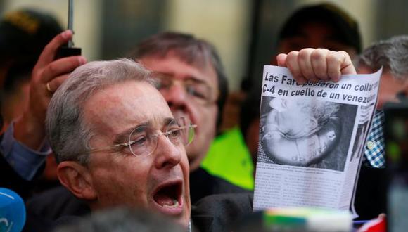 Álvaro Uribe volvió a manifestar su oposición al acuerdo de paz con las FARC (Reuters).