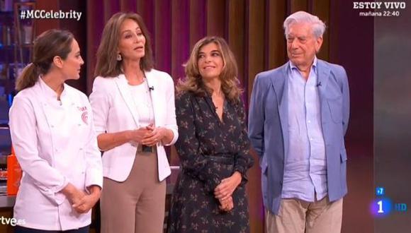 Mario Vargas Llosa e Isabel Preysler asistieron a reality de cocina. (Imagen: TVE)