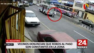 Delincuente es atropellado tras robar celular a pasajera en El Agustino