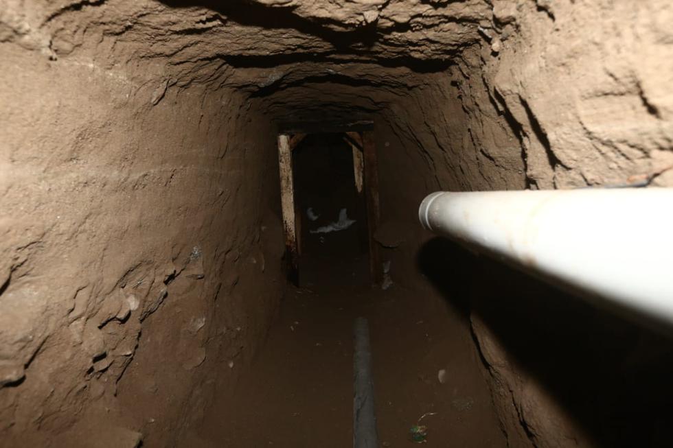 Túnel cerca del penal Castro Castro se conectaba con el área de cocina y tiene más de 200 metros. (Jesus Saucedo / @photo.gec)