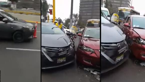 Un ciudadano de nacionalidad venezolana que trabajaba como colectivero ocasionó un accidente de tránsito. (Foto: ATV+)